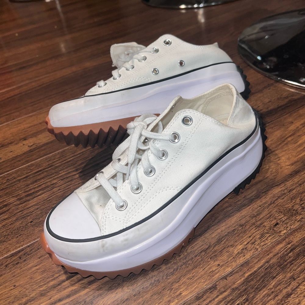 Converse platform white sneakers 7.5 women’s